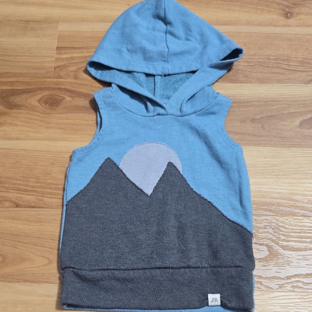 little road co. blue boys sleeveless sweater